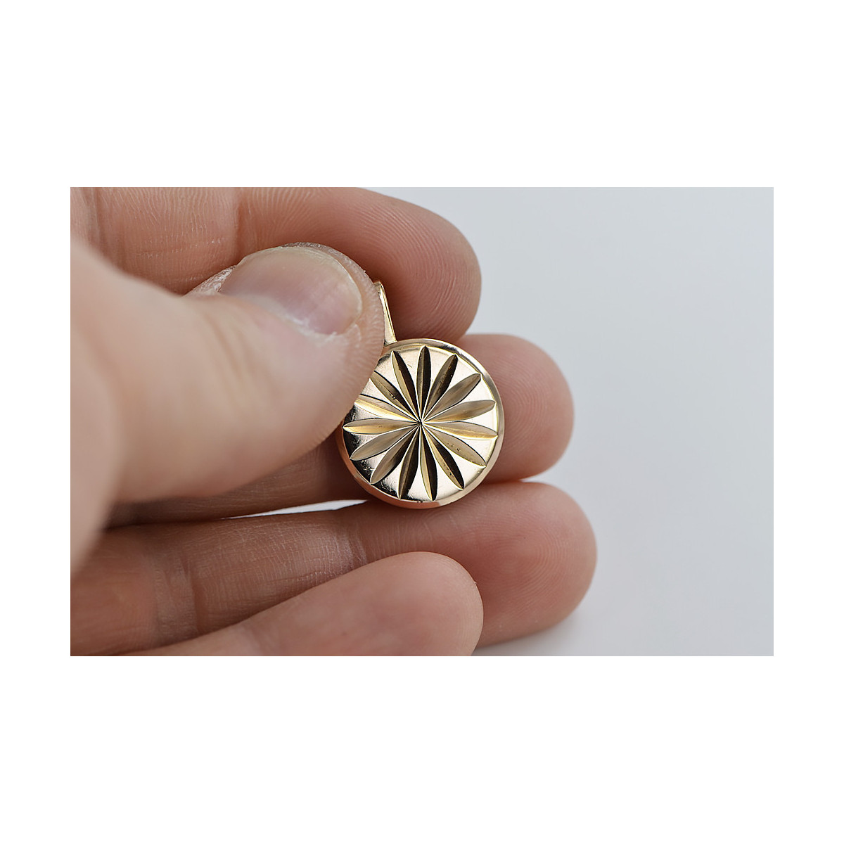 "Colgante Circular Antiguo en Oro Rosa de 14k 585 Sin Piedras" vpn004 vpn004