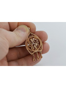 "Pendentif Vintage Sans Pierres en Or Rose 14 carats 585" vpn020 vpn020