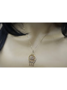 "Pendentif Vintage Sans Pierres en Or Rose 14 carats 585" vpn020 vpn020