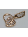 "Authentic Vintage 14K Rose Gold Leaf Pendant with No Stones" vpn026 vpn026