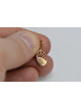 Original Vintage 14K Rose Gold Leaf Pendant with No Stones vpn027 vpn027