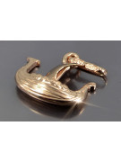 "Pendentif de bateau vintage en or rose 14 carats 585, Pas de pierres" vpn044 vpn044