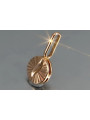 "No Stones Original Vintage 14K Rose Gold Circle Pendant" vpn085 vpn085