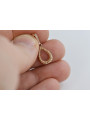 "Authentic Vintage 14K Rose Gold Oval Pendant with No Stones" vpn089 vpn089