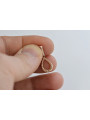 "Authentic Vintage 14K Rose Gold Oval Pendant with No Stones" vpn089 vpn089