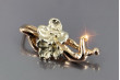 "Оригинальный винтажный кулон в виде цветка из розового золота 14k 585 без камней" vpn096 vpn096