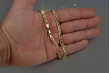 Italian Yellow 14K Gold Monaliza Diamond Chain - 50cm, 3.50mm cc002y