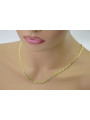 Chaîne ★ en or rose jaune russiangold.com ★ Or 585 333 Prix bas