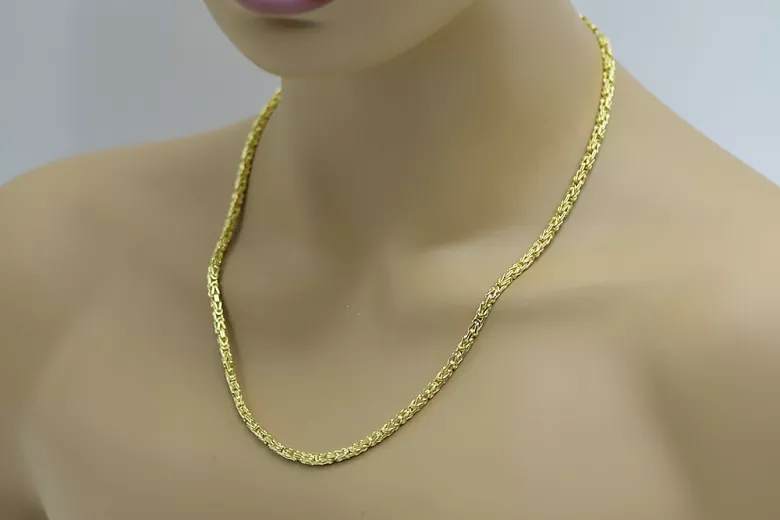 Yellow rose gold chain ★ russiangold.com ★ Gold 585 333 Low price