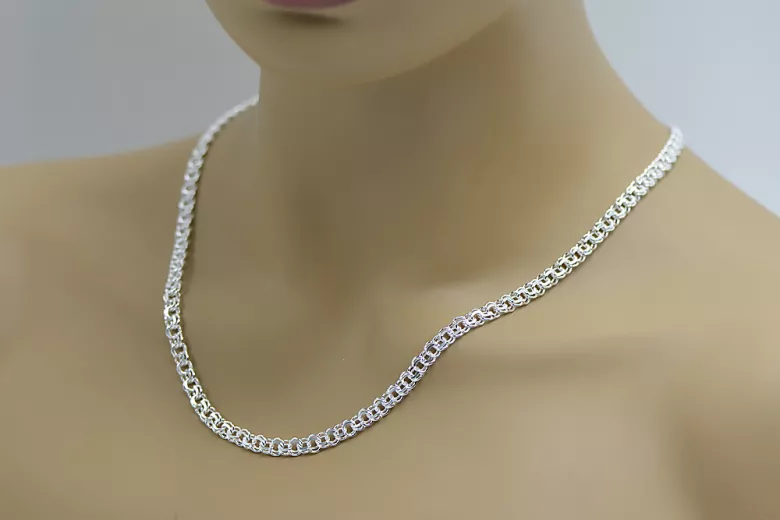 Yellow rose gold chain ★ russiangold.com ★ Gold 585 333 Low price ★ Garibaldi Bismark