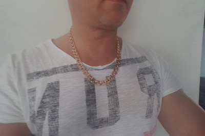 Верижка от жълто розово злато ★ russiangold.com ★ Злато 585 333 Ниска цена ★ Гарибалди Бисмарк