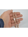 Yellow rose gold chain ★ russiangold.com ★ Gold 585 333 Low price ★ Garibaldi Bismark