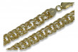 Collar Garibaldi Bismark de Plata de Ley Chapada en Oro Amarillo cc005yp