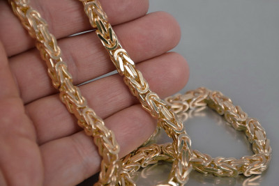 Yellow rose gold chain ★ russiangold.com ★ Gold 585 333 Low price