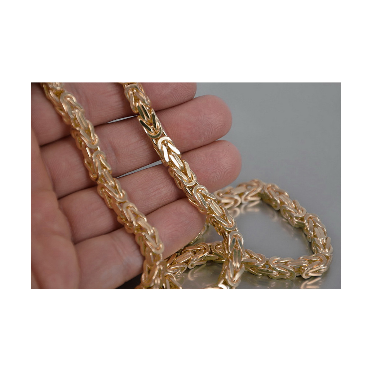 Gelbrosengoldkette ★ russiangold.com ★ Gold 585 333 Niedriger Preis