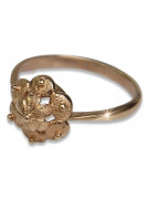 Russisch Sowjet rosa 14 Karat 585 gold Vintage Ring vrn004