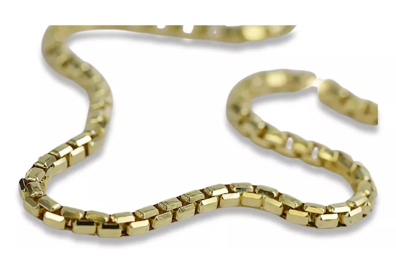 Bracelet en corde torsadée en or jaune 14K d'Italie cb078y