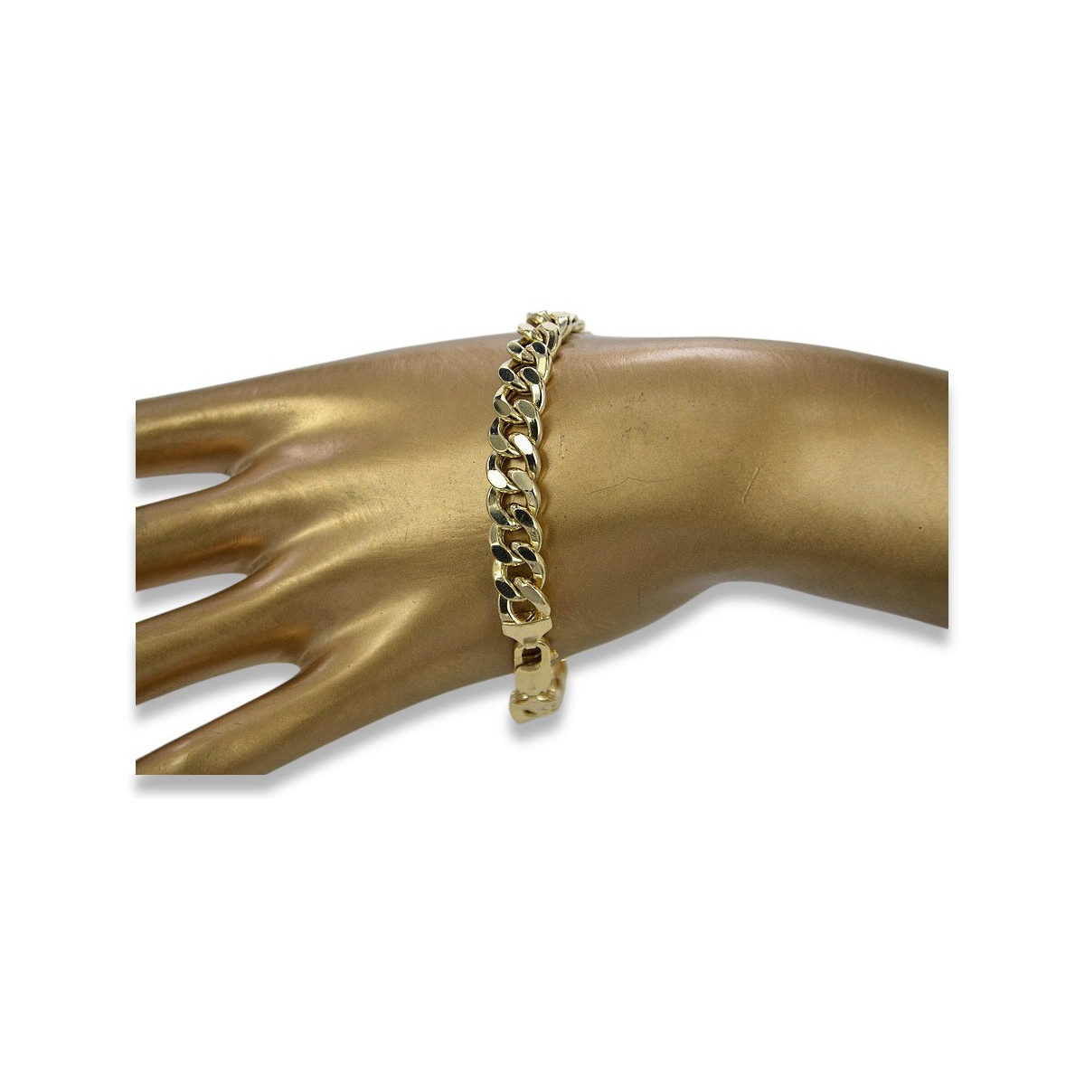 Yellow rose gold bracelet ★ russiangold.com ★ Gold 585 333 Low price