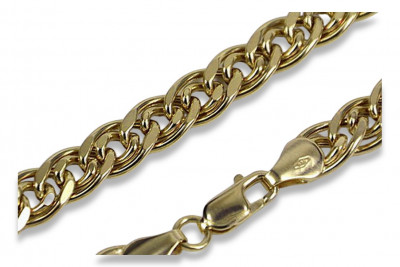 Bracelet en or jaune 14k Monaliza creux cb002y