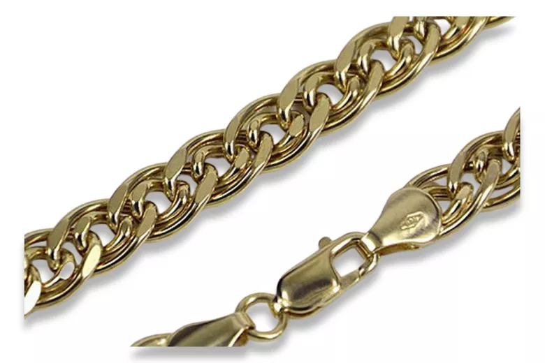 Bracelet en or jaune 14k Monaliza creux cb002y