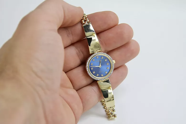 Reloj ★ de oro para damas zlotychlopak.pl Pureza de oro 585 333 ¡★ Precio bajo!