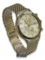 Reloj de Hombre de Oro Italiano 14k 585 Amarillo Geneve mw007y&mbw013y