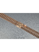 Pulsera de reloj de oro rosa de 14 quilates, ajustable mbw002r