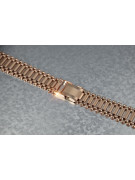 Rose Gold Adjustable Man's Bracelet, 14K Vintage Style mbw002r