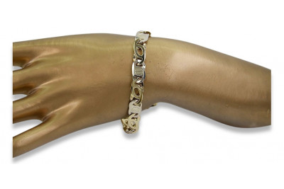 Yellow rose gold bracelet ★ russiangold.com ★ Gold 585 333 Low price