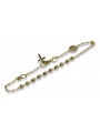 Yellow rose gold rosary bracelet★ russiangold.com ★ Gold 585 333 Low price