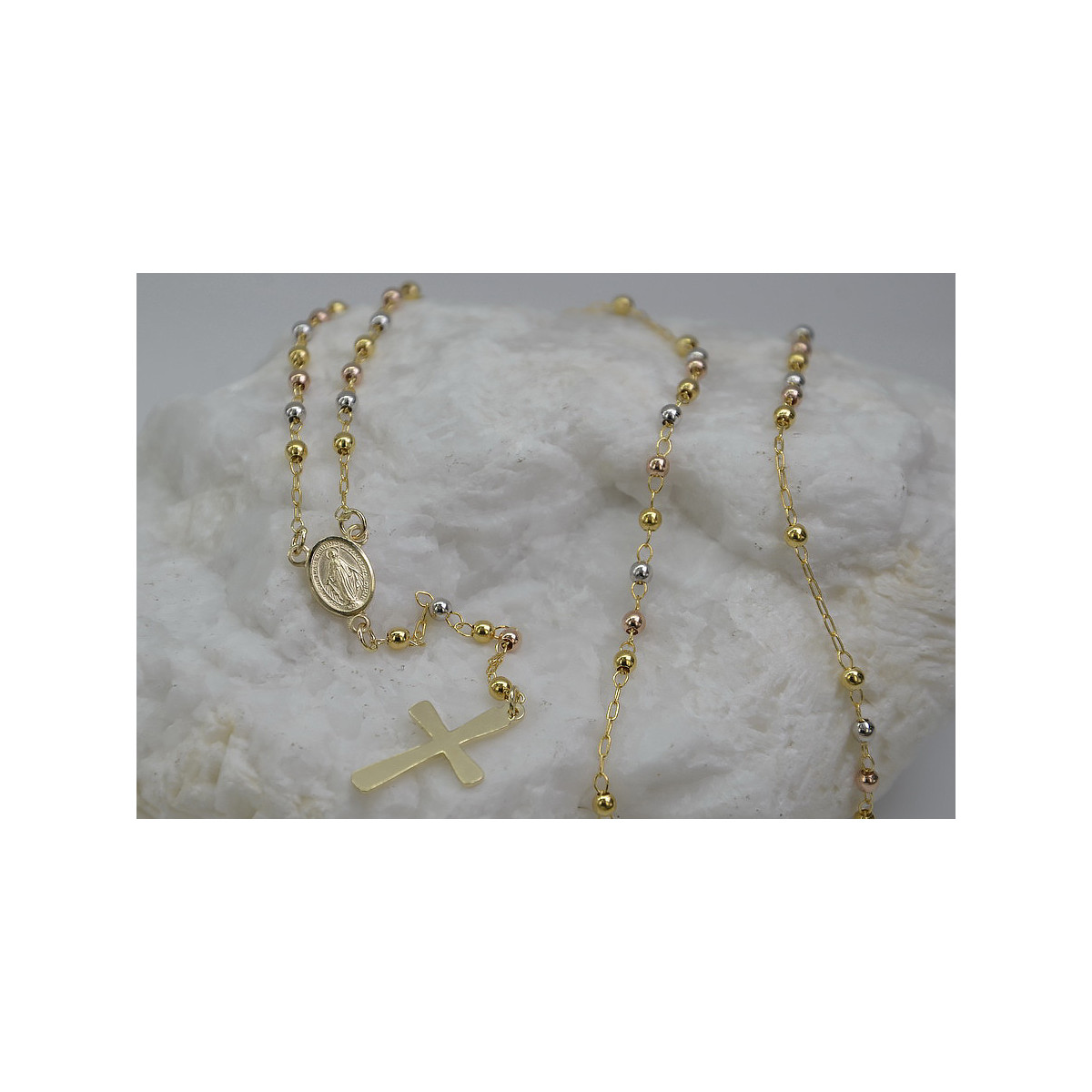 14K Weiß, Gelb, Roségold, 42c Jewellery Chain rcc004ywr