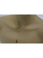 14K White, Yellow, Rose Gold Tri-Color Rosary Chain rcc004ywr