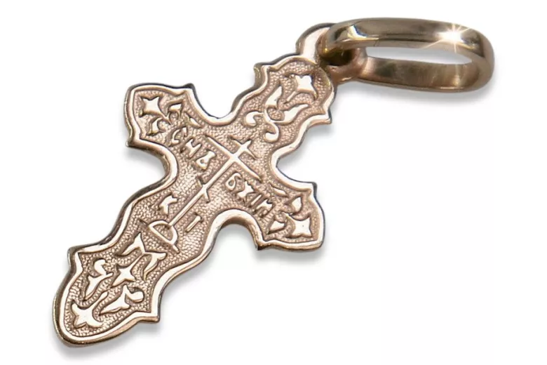 Orthodoxes Goldkreuz ★ russiangold.com ★ Gold 585 333 Niedriger Preis