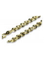 Chaîne en or jaune italien 14 carats 585 style Gucci, 4,50 mm
 cc032y