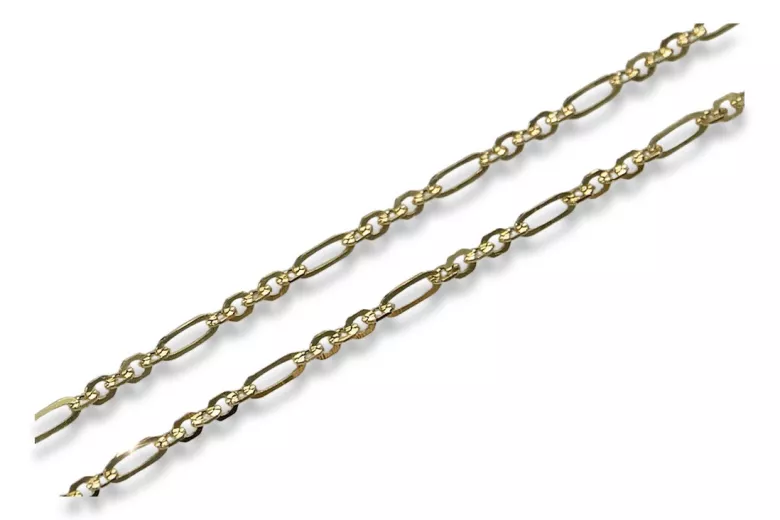 Yellow rose gold chain ★ russiangold.com ★ Gold 585 333 Low price