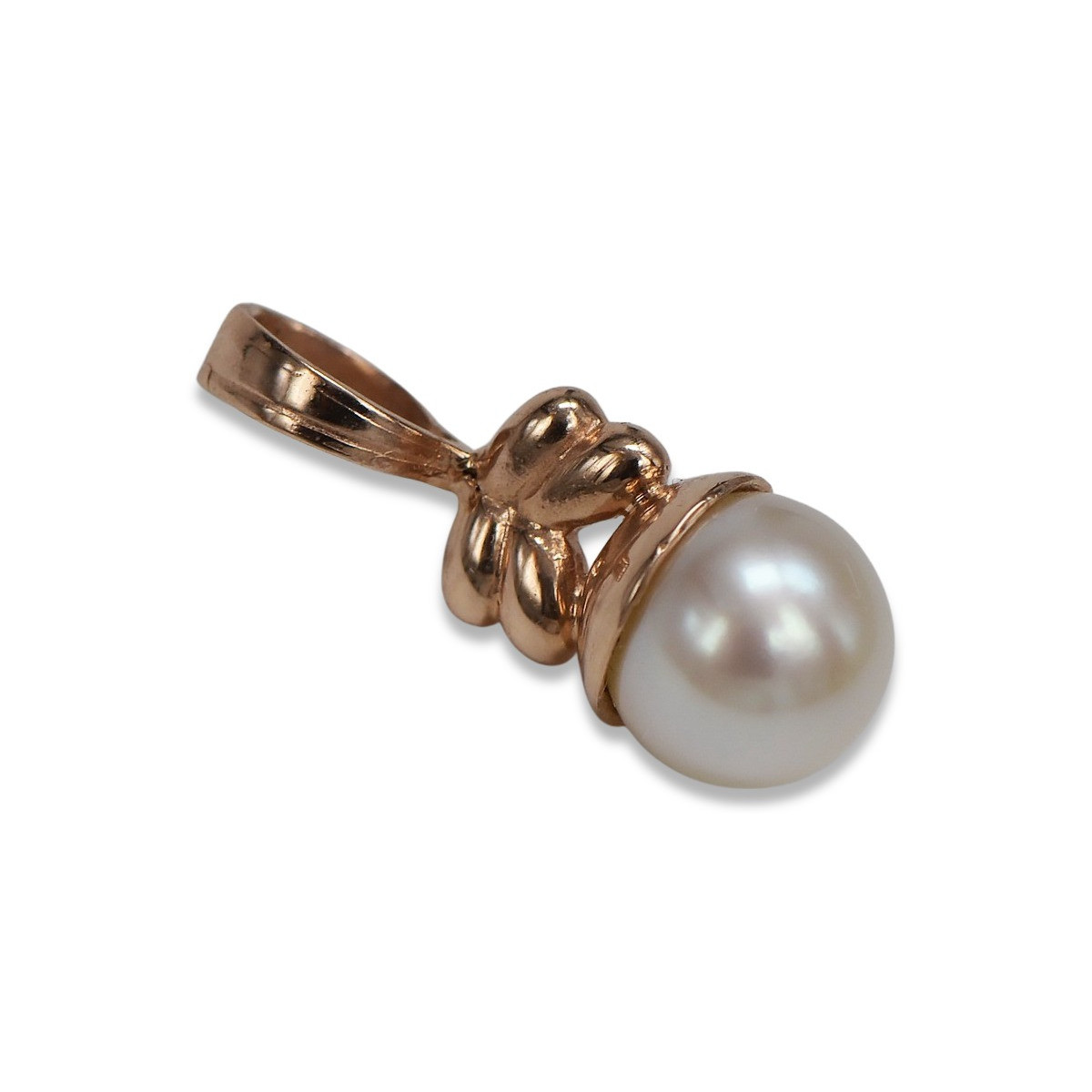 "14K 585 Rose Gold Original Vintage Pearl Pendant" vppr005 vppr005