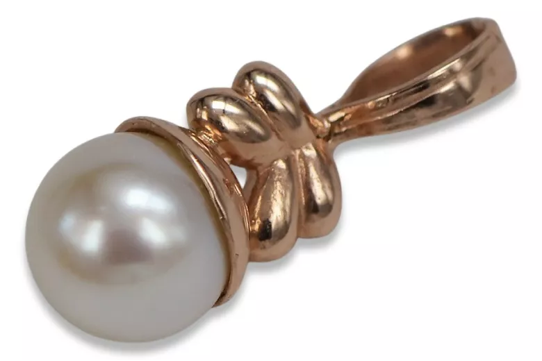 "14K 585 Rose Gold Original Vintage Pearl Pendant" vppr005 vppr005