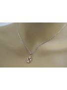 "Pendentif Feuille Ancien en Or Rose 14 Carats 585 Sans Pierres" vpn012 vpn012