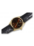 Reloj de oro para hombre Geneve ★ https://zlotychlopak.pl/es/ ★ Pureza del oro 585 333 ¡Precio bajo!