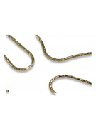 Włoski żółty złoty 14k 585 łańcuch węża cc080y