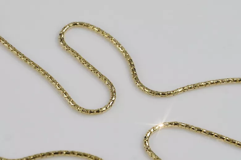 Italian Yellow 14K Gold Snake Chain Necklace cc080y