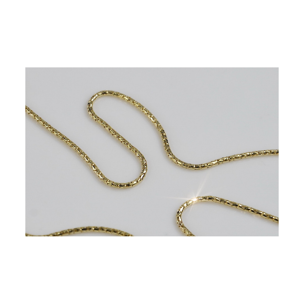 Italian Yellow 14K Gold Snake Chain Necklace cc080y