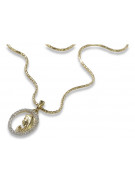 Divine Serpent 14k Gold Pendant & Chain pm011y&cc080y