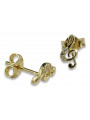 Boucles d’oreilles en or zlotychlopak.pl ★ Échantillon d’or ★ 585 333 Prix bas!