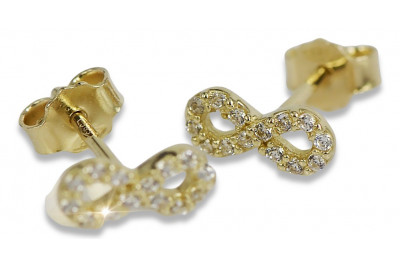 Pendientes de oro zlotychlopak.pl Muestra de ★ oro 585 333 ¡★ Precio bajo!