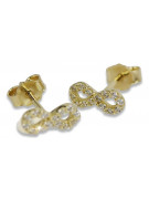 Boucles d’oreilles en or zlotychlopak.pl ★ Échantillon d’or ★ 585 333 Prix bas!