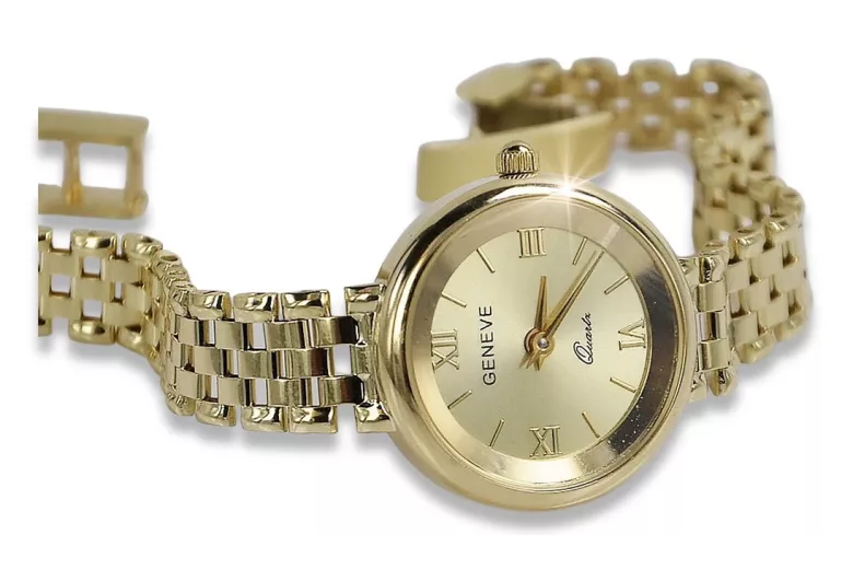 Gold ladies watch ★ zlotychlopak.pl ★ Gold purity 585 333 Low price!