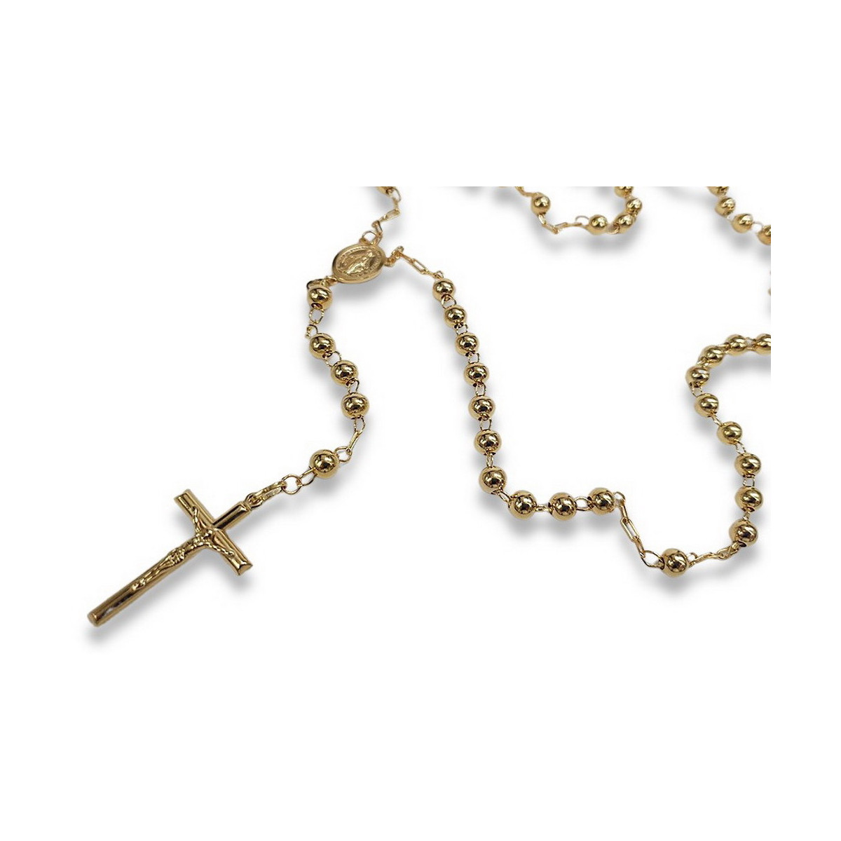 Italian 14K Yellow Gold Rosary Chain rcc009y