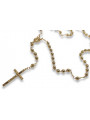 Italian 14K Yellow Gold Rosary Chain rcc009y