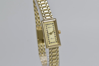 Italian 14K Yellow Gold Lady Geneve Watch lw058y